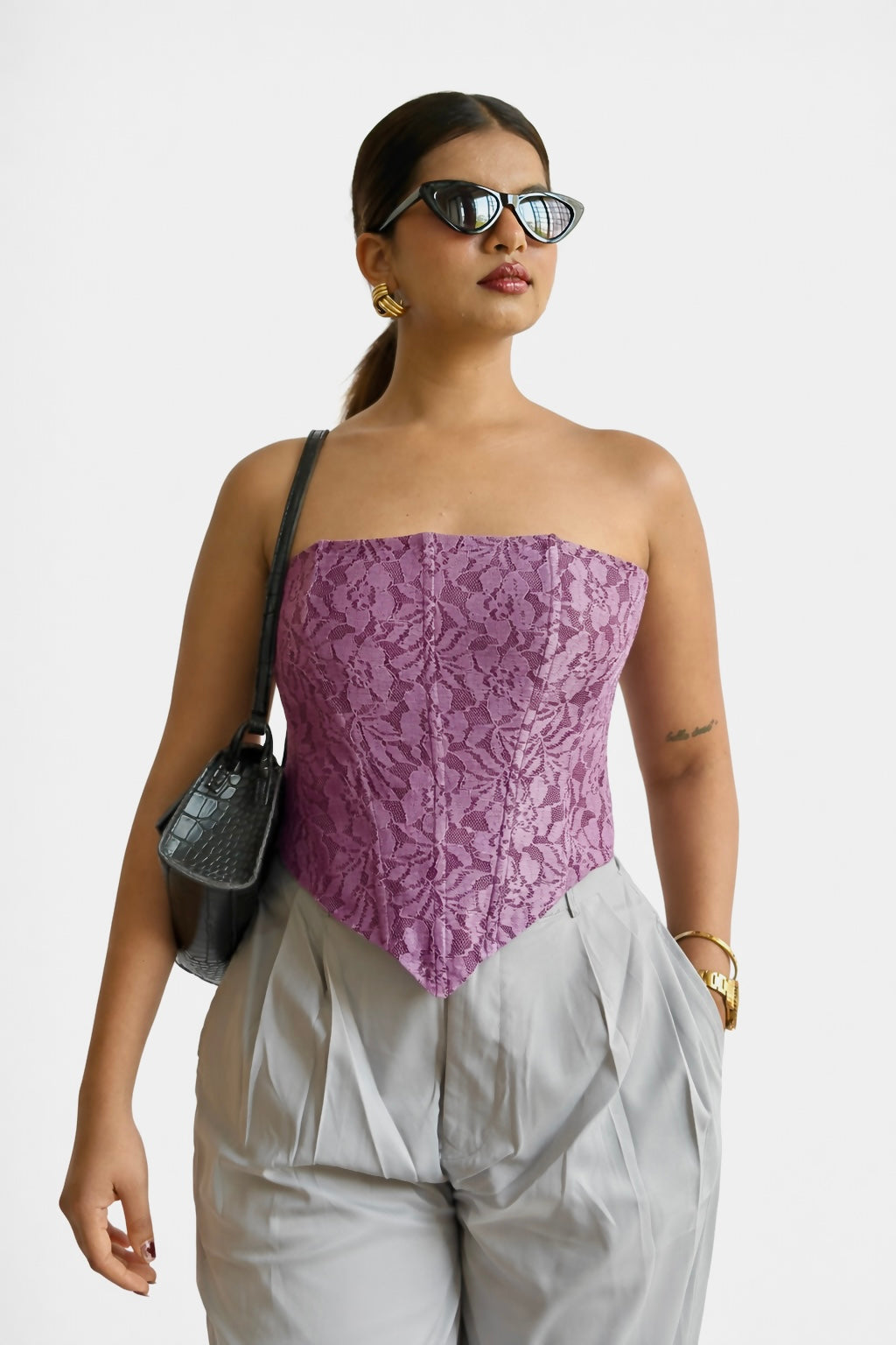 Lace Corset Lavender