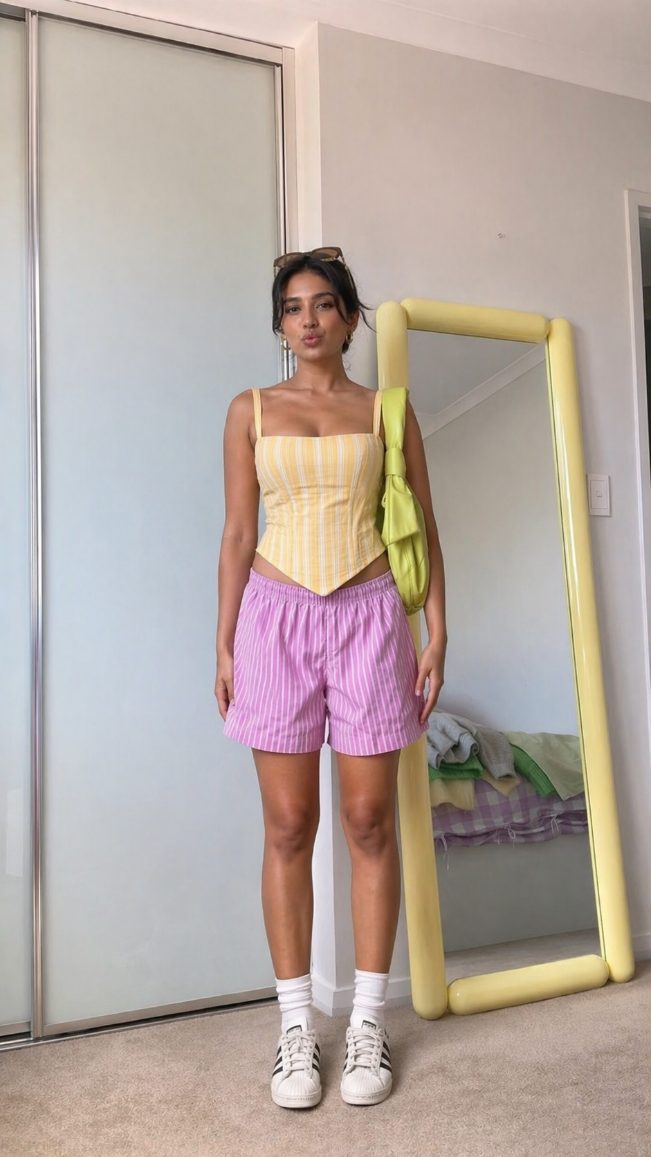 khadi handloom lemon sorbet corset khadi handloom lemon sorbet corset