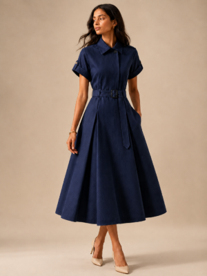 angrakha dress navy