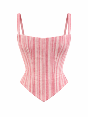 khadi handloom sugar blush corset