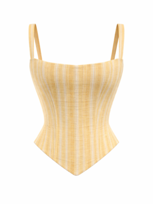 khadi handloom lemon sorbet corset