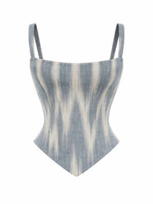 khadi handloom silver sundae corset