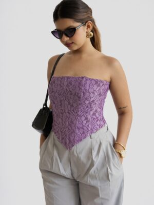 lavender lace corset